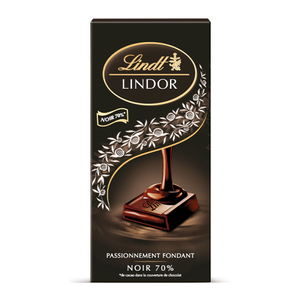 Tablette LINDOR Noir 70% 145g