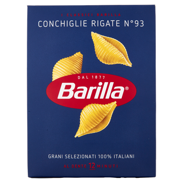 Barilla pasta Di semola conchiglie rigate 93, 500gr