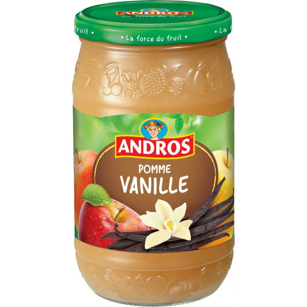 Compotes Andros Pomme vanille 750g