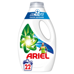 Lessive liquide Ariel Active+ Odor Defense 22 lavages