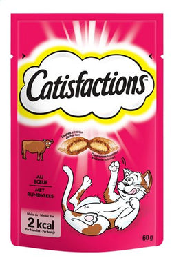 CATISFACTIONS Snacks au boeuf 60g