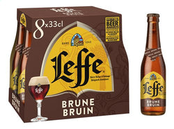 LEFFE bière abbaye brune 6,5% 8x 33cl