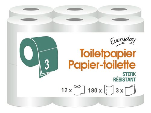 EVERYDAY papier toilet.résis 3ep 180f 12r