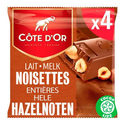 (27/03/24) CÔTE D'OR lait noisettes entières 4x45g