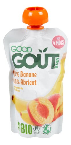 GOOD GOUT Banane abricot Bio 120g