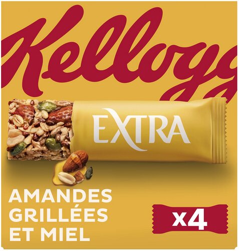 KELLOGG'S EXTRA barre aman-miel 4pc