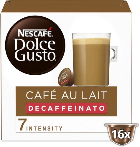 NESCAFÉ DOLCE GUSTO café-lait déca 16pc