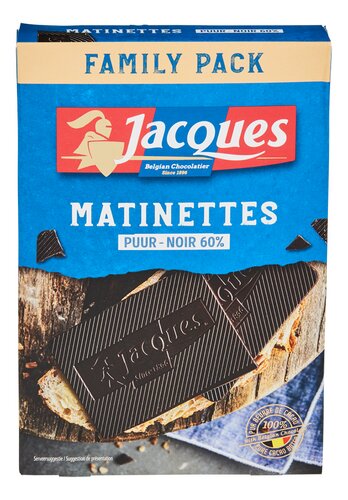 JACQUES matinettes noir 60% 224g