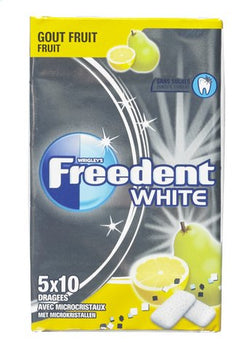 FREEDENT WHITE chew.gum Fruit 5x10pc 70g