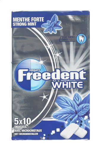 FREEDENT WHITE menthe forte 50x10pc 70g