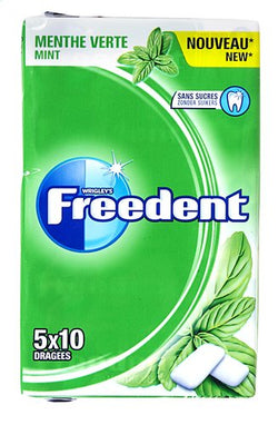 FREEDENT chew.gum Mint 5x10pc 70g