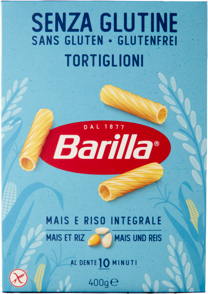 BARILLA PASTA SENZA GLUTINE TORTIGLIONI 400 GR