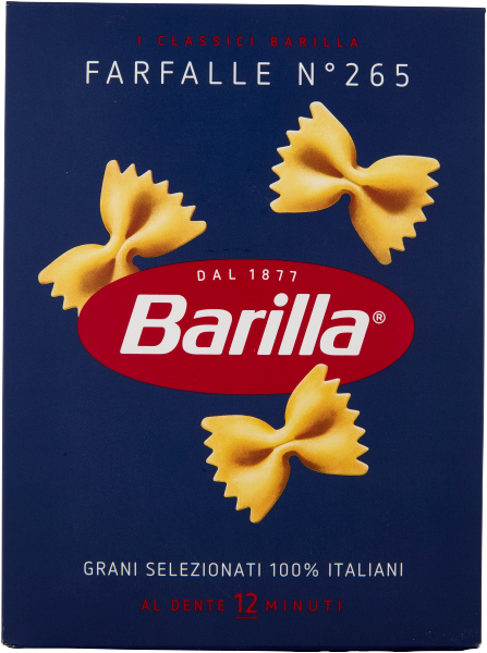 BARILLA PASTA DI SEMOLA FARFALLE N.265 500 GR