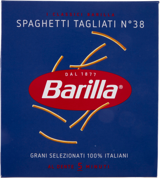 BARILLA PASTA DI SEMOLA SPAGHETTI TAGLIATI N.38 500 GR