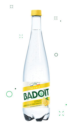 Eau gazeuse aromatisée Badoit citron sans sucres 50cl