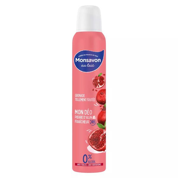 Déodorant spray Monsavon Grenade & Hibiscus - 200ml