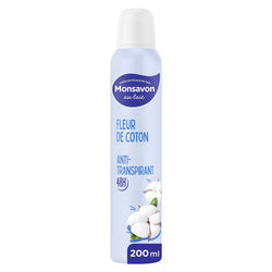 Déodorant Monsavon spray Alun, lait et coton - 200ml