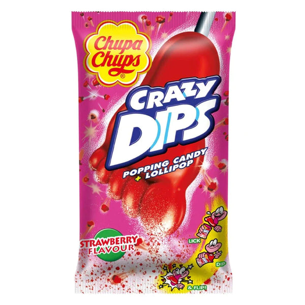 Chupa Chups Popping Candy & Lollipop Strawberry 14g