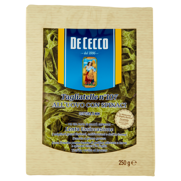 DE CECCO TAGLIATELLE SPINACI 250 GR