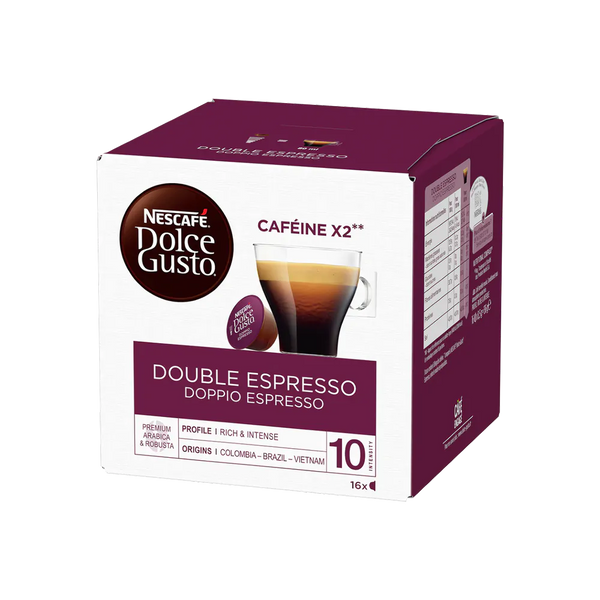 Capsules Dolce Gusto Double expresso - x16 136g