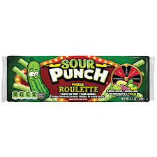 Sour punch pickle roulette straws 128gr