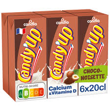 Boisson lactée Chocolat Noisette CANDIA CANDY'UP - 6 x 20cl