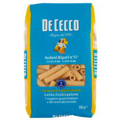 DE CECCO PASTA DI SEMOLA SEDANI RIGATI N°57 500 GR