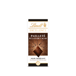 Tablette EXCELLENCE Pailleté Eclats de Cacao 100g
