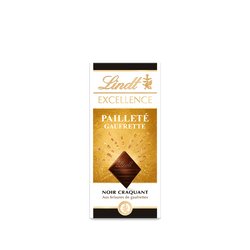 Tablette EXCELLENCE Pailleté Gaufrette 100g