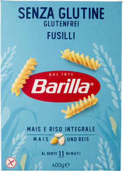 BARILLA PASTA SENZA GLUTINE FUSILLI 400 GR
