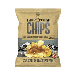 Kettle cooked chips Seasalt & Black Pepper 150 gr