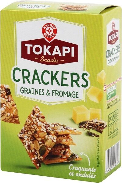 Crackers Tokapi Fromage et graines - 65g