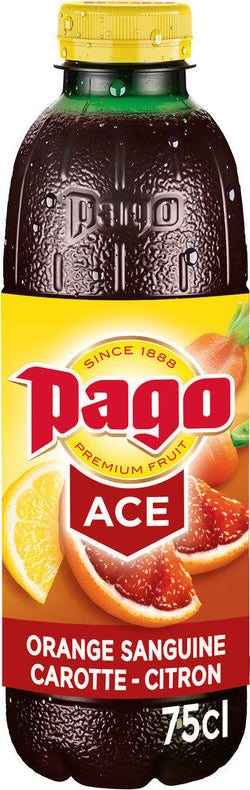 Boisson gourmande PAGO Red ACE Orange sang carotte ctrn - 75cl