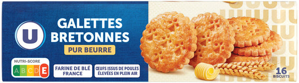 U Biscuits Galettes bretonnes pur beurre 125g