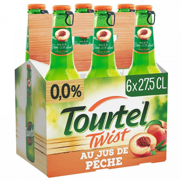 Bière sans alcool Tourtel Twist Pêche - 0.0% - 6x27.5cl