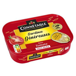 Sardines Généreuses à la sauce tomate sans huile - CONNÉTABLE - 140g