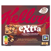 Barres céréales Extra Kellogg's Chocolat et Amande - 4x32g