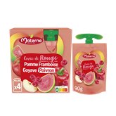 Compotes goudes Pom'Potes Pomme framboise Goyave - 360g