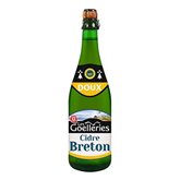 Cidre bouché Les Goelleries Breton doux 2%vol. - 75cl