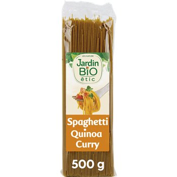 Pâtes bio Jardin Bio Spaguetti quinoa curry -500g