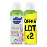 Déodorant spray Monsavon Compressé - Lotus - 2x100ml