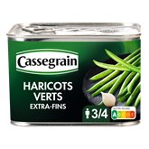 Haricots Verts Cassegrain Extra Fins Cueillis main 390g