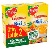 Soupe Doux Plaisir Liebig Légumes et kiri - 2x1L