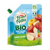 Compotes gourdes Pom'potes Bio pomme - 600g