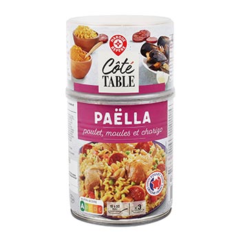 Paëlla Royale Côté Table Poulet, moule et chorizo 940g