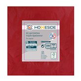 Serviette papier Rouge Homeside Triple épaisseur 40x40cm - x20