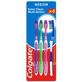 Brosse à dents Colgate Extra-clean médium - x4