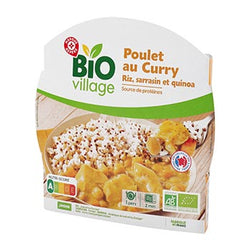 Poulet au curry bio Bio Village Riz quinoa sarrasin - 300g