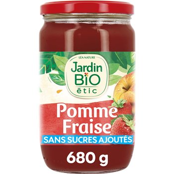 Compote Jardin Bio Pomme fraise - 680g