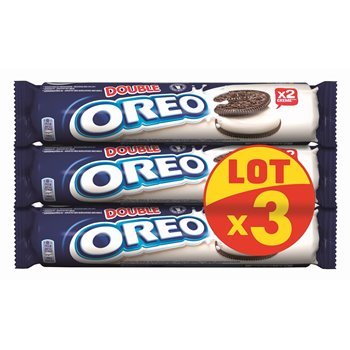 Biscuits double crème Oreo 3x157g